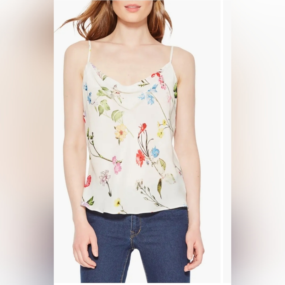 NWOT Parker Summer Floral Silk Camisole Small